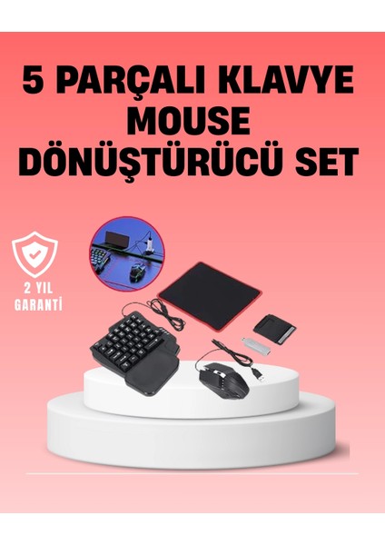 Bfs Mobil Oyuncu Aksesuar Seti | Kablosuz Düşük Gecikmeli Klavye & Mouse
