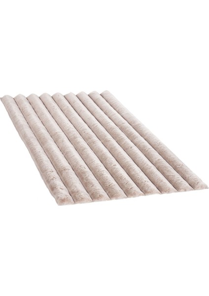 Apex Linio 8054 Pudra - Modern Dekoratif Peluş Halı Yumuşak Dokulu, Kaymaz Keten Tabanlı, Yıkanabilir fiyatları