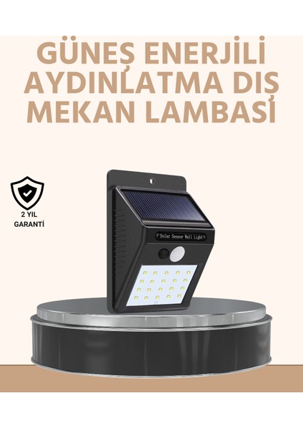 Drnds Enerji Tasarruflu ve Otomatik Sensörlü LED Güneş Işığı – Dış Me Uyumlu