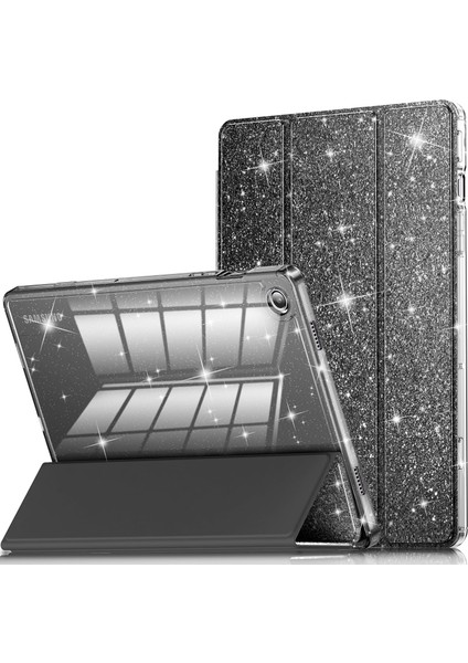 Galaxy Tab A11+ Plus 11 Inç 2025 Için Tablet Kılıfı, Samsung Galaxy Tab A11 Plus 11 Inç 2025 Için Parlak Şeffaf Arkalı Simli Kapak [otomatik Uyandırma/uyku] Kız Çocuk Tablet Kılıfı (Yurt Dışından)