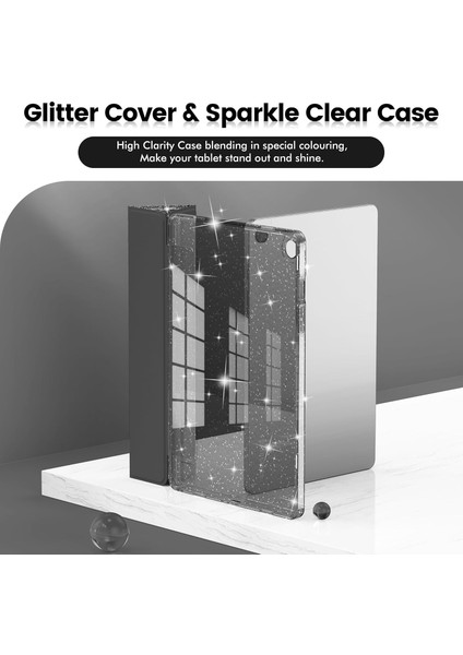 Galaxy Tab A11+ Plus 11 Inç 2025 Için Tablet Kılıfı, Samsung Galaxy Tab A11 Plus 11 Inç 2025 Için Parlak Şeffaf Arkalı Simli Kapak [otomatik Uyandırma/uyku] Kız Çocuk Tablet Kılıfı (Yurt Dışından) fiyatları