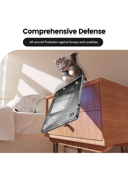 Galaxy Tab A11+ Plus 11 Inç 2025 Için Tablet Kılıfı, Samsung Galaxy Tab A11 Plus 11 Inç 2025 Için Parlak Şeffaf Arkalı Simli Kapak [otomatik Uyandırma/uyku] Kız Çocuk Tablet Kılıfı (Yurt Dışından) fırsatları