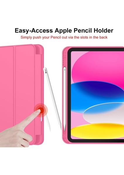 iPad A16 11. Nesil 11 Inç 2025, iPad 10. Nesil 10.9" 2022 Için S Pen Tutucu, Yumuşak Tpu Üç Katlı Stand Koruyucu Tablet Kılıfı, S Pen Şarj Desteği, Otomatik Uyandırma/uyku Modu (Yurt Dışından) indirimleri