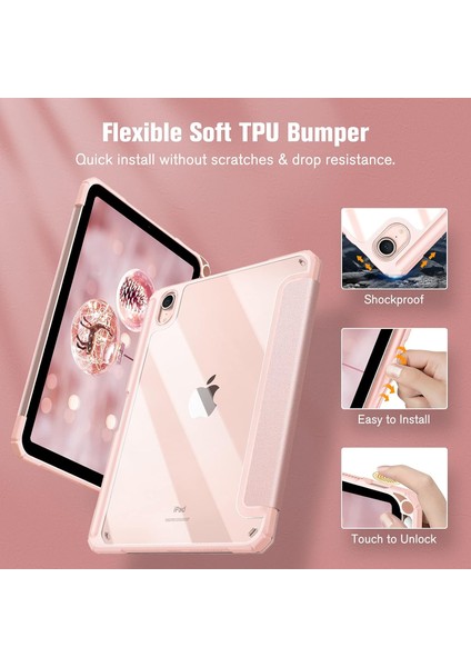 iPad A16 11. Nesil 11 Inç 2025, iPad 10. Nesil 10.9" 2022 Için Sert Şeffaf Şeffaf Kılıf Darbeye Dayanıklı Kalem Tutuculu Kılıf (Yurt Dışından) fiyatları