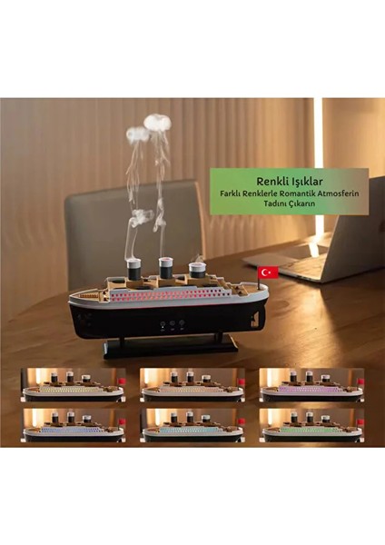 Buhar Makinesi Aromaterapi Difüzörü Titanic Buharlı Gemi Nemlendirici Hava Nemlendirici fiyatları