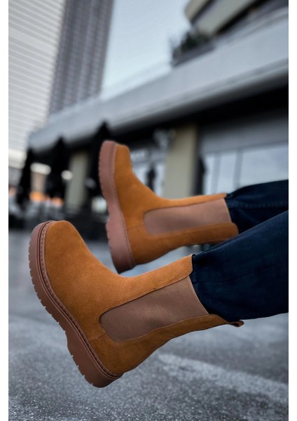 MN223 - Srt Alaska Süet Erkek Bot Taba modelleri