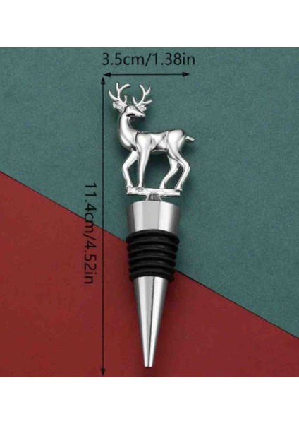 Atay Gatage Zarif Gümüş Gri Kaplama Geyik Şeklinde Şarap ve Şampanya Tıpası fırsatları