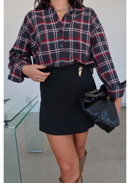 Tok Kumaş Aksesuar Detaylı Şort Etek fırsatları