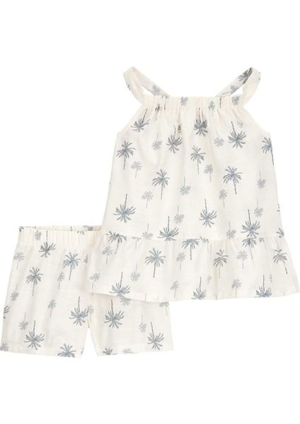 Küçük Kız Çocuk Şortlu Set