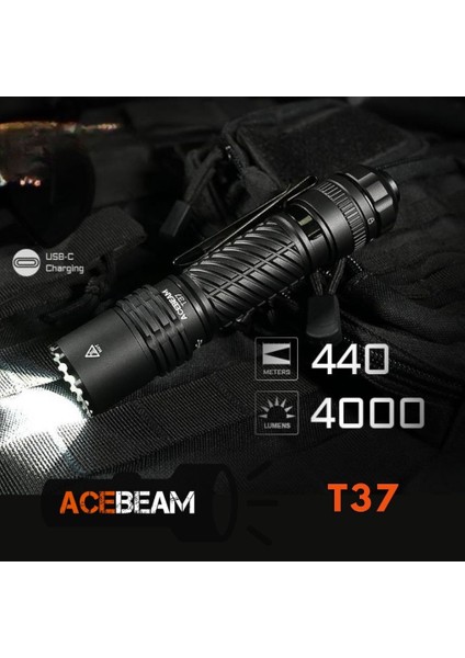 T37 Taktik ve Outdoor El Feneri: 4000 Lümen Profesyonel Güç fırsatları