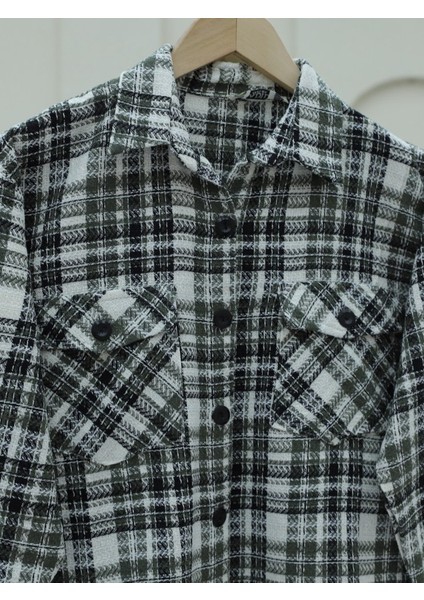 Kapaklı Cepli Tüvit Gömlek -Haki fiyatları