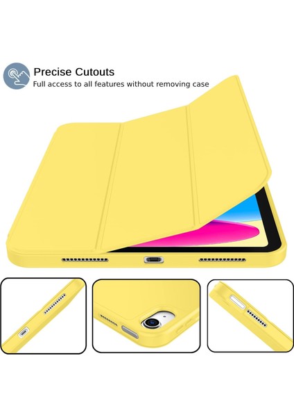 iPad A16 11. Nesil 11 Inç 2025, iPad 10. Nesil 10.9" 2022 Için S Pen Tutucu, Yumuşak Tpu Üç Katlı Stand Koruyucu Tablet Kılıfı, S Pen Şarj Desteği, Otomatik Uyandırma/uyku Modu (Yurt Dışından) fiyatları