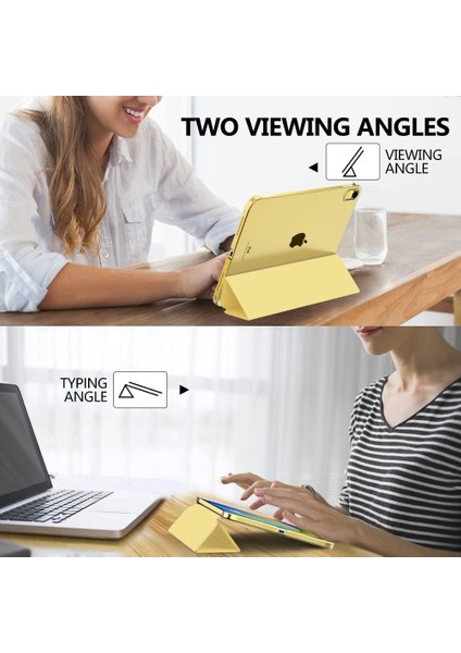 iPad A16 11. Nesil 11 Inç 2025, iPad 10. Nesil 10.9" 2022 Için Kılıf, Ince Yarı Saydam Arka Üç Katlı Folio Stand Koruyucu Tablet Kılıfı (Yurt Dışından) fırsatları