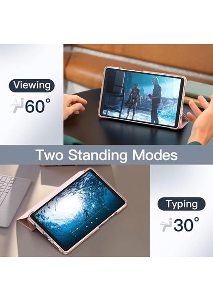 Samsung Galaxy Tablet A9+/a9 Plus 11 Inç 2023 Modeli (SM-X210/X216/X218) Için Kılıf, Ince Yarı Saydam Arka Üç Katlı Folio Stand Koruyucu Tablet Kılıfı (Yurt Dışından) modelleri