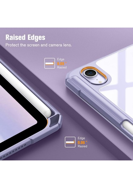 iPad Mini 7 (A17 Pro, 7. Nesil) 2024 / iPad Mini 6 (6. Nesil) 8,3 Inç Sert Şeffaf Kılıf Darbeye Dayanıklı Kalem Tutuculu Tablet Kılıfı (Yurt Dışından) indirimleri