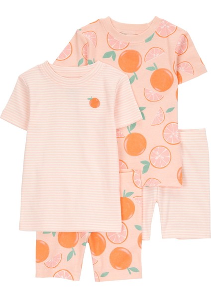 Kız Bebek Pijama Set 4'lü Paket