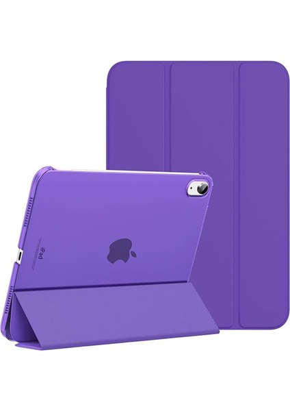 iPad A16 11. Nesil 11 Inç 2025, iPad 10. Nesil 10.9" 2022 Için Kılıf, Ince Yarı Saydam Arka Üç Katlı Folio Stand Koruyucu Tablet Kılıfı (Yurt Dışından)