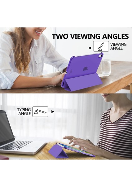 iPad A16 11. Nesil 11 Inç 2025, iPad 10. Nesil 10.9" 2022 Için Kılıf, Ince Yarı Saydam Arka Üç Katlı Folio Stand Koruyucu Tablet Kılıfı (Yurt Dışından) fırsatları