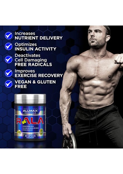 R+Ala 150 Mg R-Alpha Lipoic Acid Yielding 125 Mg Of Active R (+) Ala Isomer R+Alfa Lipoik Asit fırsatları