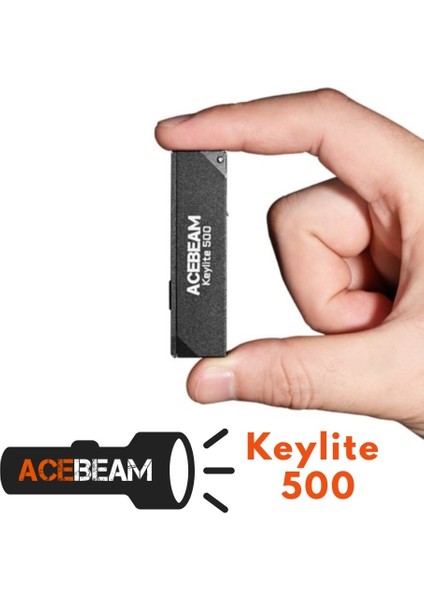 Keylite 500 Usb-C Anahtarlık Işığı: 500 Lümen – Ultra Kompakt Fener