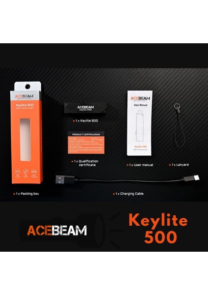 Keylite 500 Usb-C Anahtarlık Işığı: 500 Lümen – Ultra Kompakt Fener modelleri
