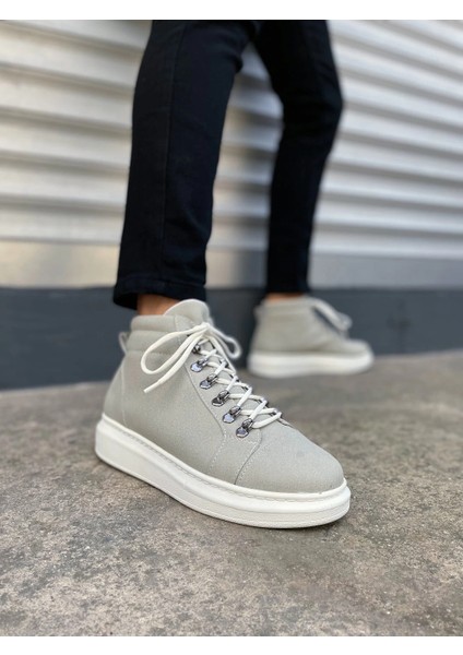 JY206 Ottawa Bağcıklı Ortopedik Taban Süet Erkek Spor Bot Sbt - Gri