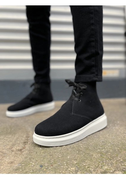 JY207 Oslo Bağcıklı Ortopedik Taban Süet Erkek Spor Bot Sbt - Siyah fiyatları