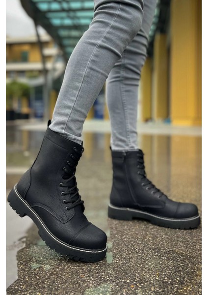 MN009 - Cst Military Erkek Bot Sıyah