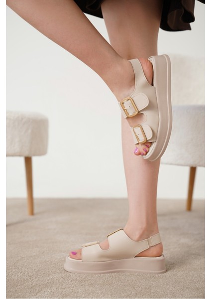 Jimmy Gold Tokalı Kalın Taban Sandalet modelleri