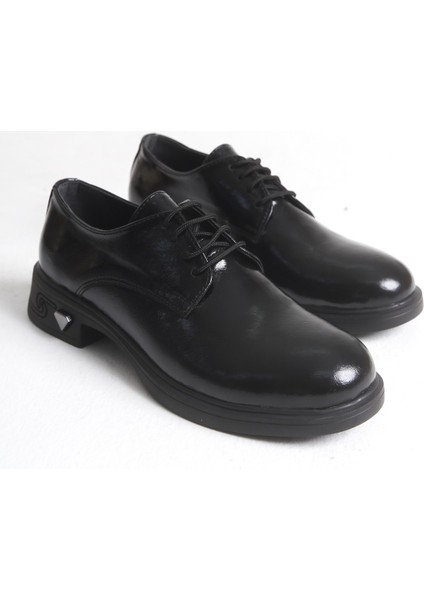 Apex Bağcıklı Rugan Kadın Oxford Ayakkabı
