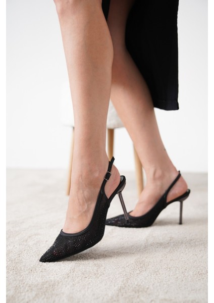 Twiny Taşlı Abiye Topuklu Ayakkabı