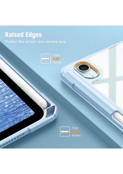 iPad Mini 7 (A17 Pro, 7. Nesil) 2024 / iPad Mini 6 (6. Nesil) 8,3 Inç Sert Şeffaf Kılıf Darbeye Dayanıklı Kalem Tutuculu Tablet Kılıfı (Yurt Dışından) indirimleri