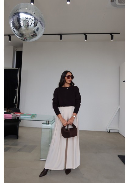 Pileli Geniş Kalıp Pantolon modelleri