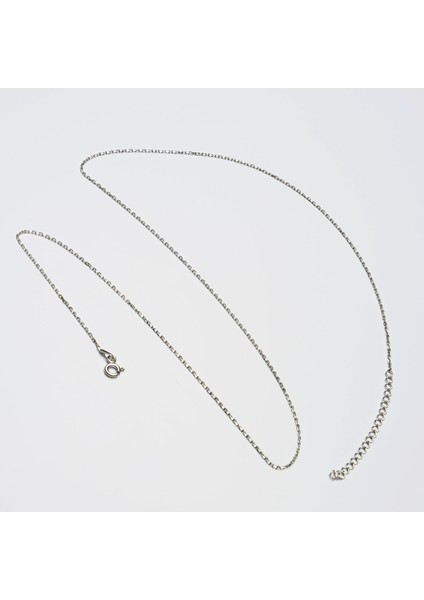 30 Mikron Rodyum Force Uzatma Gümüş Zincir