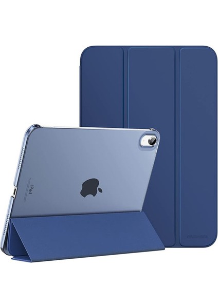 iPad Mini 7 (A17 Pro, 7. Nesil) 2024 / iPad Mini 6 (6. Nesil) 8,3 Inç Ince, Yarı Saydam Arka Üç Katlı Folio Stand Koruyucu Tablet Kılıfı (Yurt Dışından)