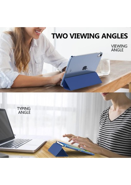 iPad Mini 7 (A17 Pro, 7. Nesil) 2024 / iPad Mini 6 (6. Nesil) 8,3 Inç Ince, Yarı Saydam Arka Üç Katlı Folio Stand Koruyucu Tablet Kılıfı (Yurt Dışından) fırsatları