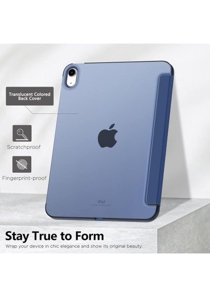 iPad Mini 7 (A17 Pro, 7. Nesil) 2024 / iPad Mini 6 (6. Nesil) 8,3 Inç Ince, Yarı Saydam Arka Üç Katlı Folio Stand Koruyucu Tablet Kılıfı (Yurt Dışından) indirimleri