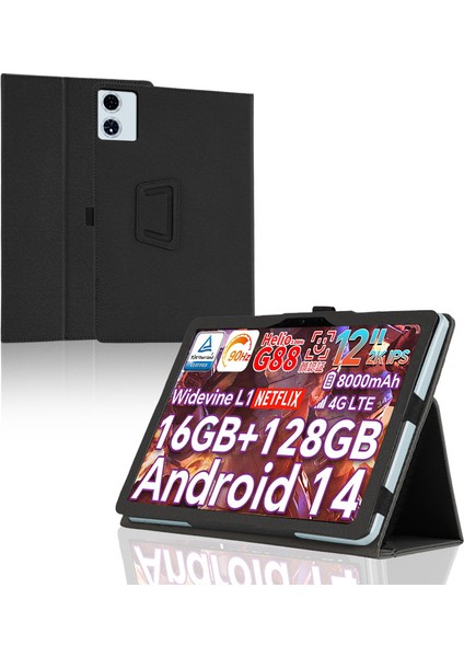 Teclast T60 Plus Tablet 12 Inç Android 14 Tablet Kılıfı, Kumaş Dokulu Ince Katlanır Standlı Kılıf Erkekler Kadınlar Için Tam Koruma (Yurt Dışından) fiyatları