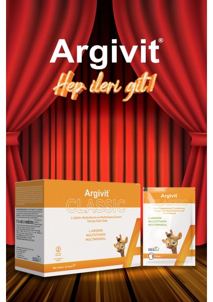 Classic 30'lu Şase, L-Arjinin, Multivitamin ve Multimineral Içeren Takviye Edici Gıda modelleri