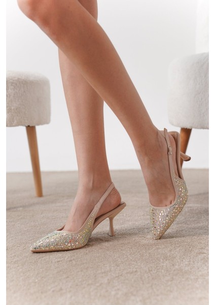 Crystal Taşlı Kadın Abiye Topuklu Ayakkabı fiyatları