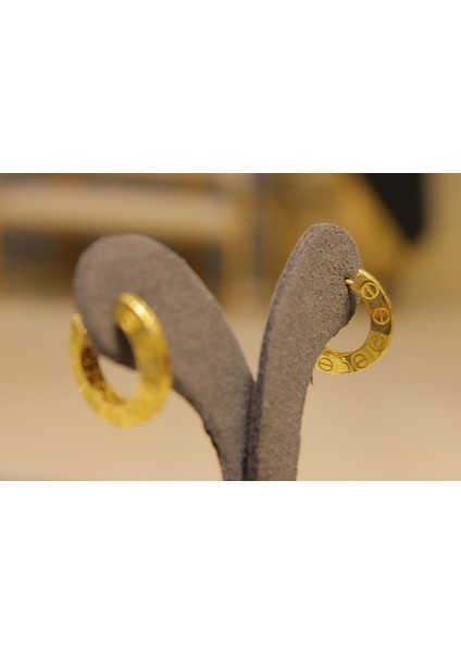 14 Ayar Altın 3,45 gr Halka Küpe