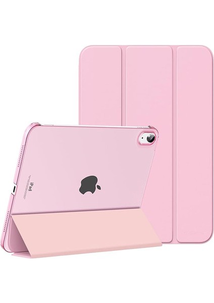 iPad Mini 7 (A17 Pro, 7. Nesil) 2024 / iPad Mini 6 (6. Nesil) 8,3 Inç Ince, Yarı Saydam Arka Üç Katlı Folio Stand Koruyucu Tablet Kılıfı (Yurt Dışından)