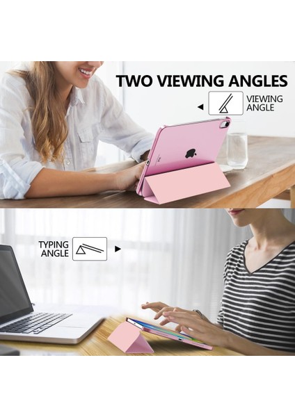 iPad Mini 7 (A17 Pro, 7. Nesil) 2024 / iPad Mini 6 (6. Nesil) 8,3 Inç Ince, Yarı Saydam Arka Üç Katlı Folio Stand Koruyucu Tablet Kılıfı (Yurt Dışından) fırsatları