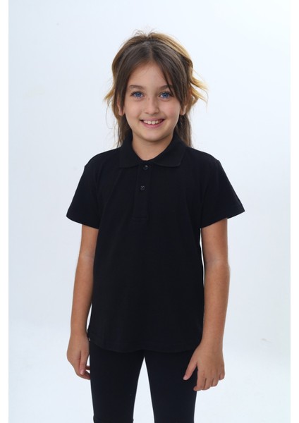 Unisex Çocuk Polo Yaka Tişört
