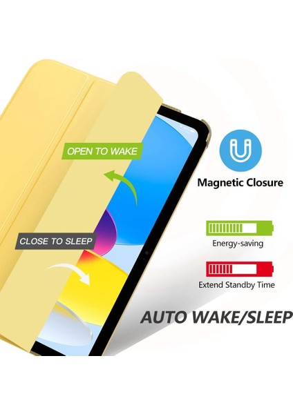 iPad Mini 7 (A17 Pro, 7. Nesil) 2024 / iPad Mini 6 (6. Nesil) 8,3 Inç Ince, Yarı Saydam Arka Üç Katlı Folio Stand Koruyucu Tablet Kılıfı (Yurt Dışından) modelleri