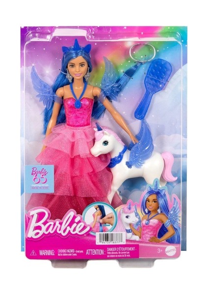 HRR16 Barbie Mavi Saçlı Prenses Bebek