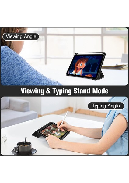 iPad A16 11. Nesil 11 Inç 2025, iPad 10. Nesil 10.9" 2022 Için Sert Şeffaf Şeffaf Kılıf Darbeye Dayanıklı Kalem Tutuculu Kılıf (Yurt Dışından) fırsatları