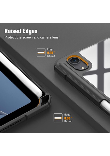 iPad A16 11. Nesil 11 Inç 2025, iPad 10. Nesil 10.9" 2022 Için Sert Şeffaf Şeffaf Kılıf Darbeye Dayanıklı Kalem Tutuculu Kılıf (Yurt Dışından) indirimleri