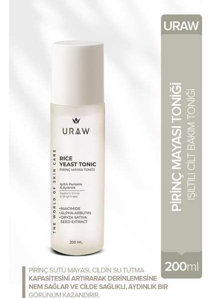 Beyazlatıcı, Aydınlatıcı ve Leke Karşıtı Cilt Toniği | Pirinç Mayası Tonik