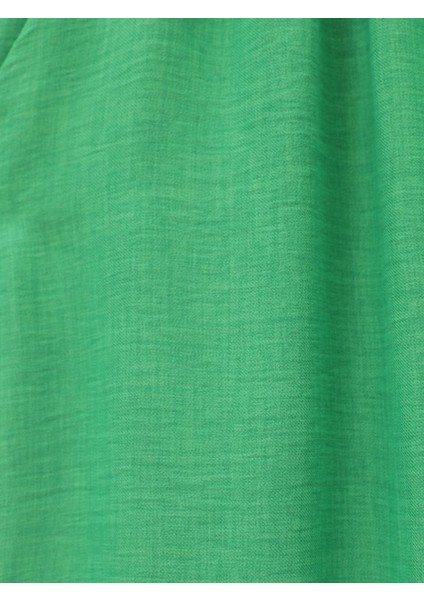 Beli Lastikli Çift Cepli Salaş Pantolon -Yeşil modelleri